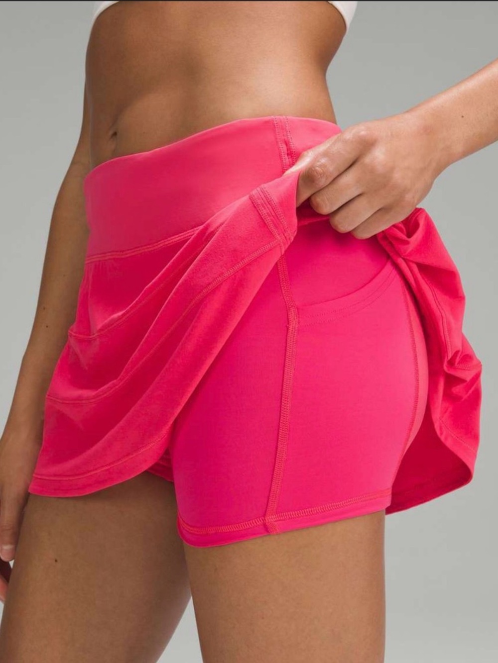 Lululemon Pace Rival Mid Rise Skirt, Long, Lip Gloss - Picture 4 of 5